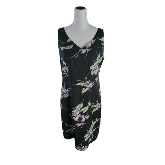 Tommy Bahama Women's Silk Floral Print Dress Size 6 V Neck Knee‎ Length - Picture 1 of 8